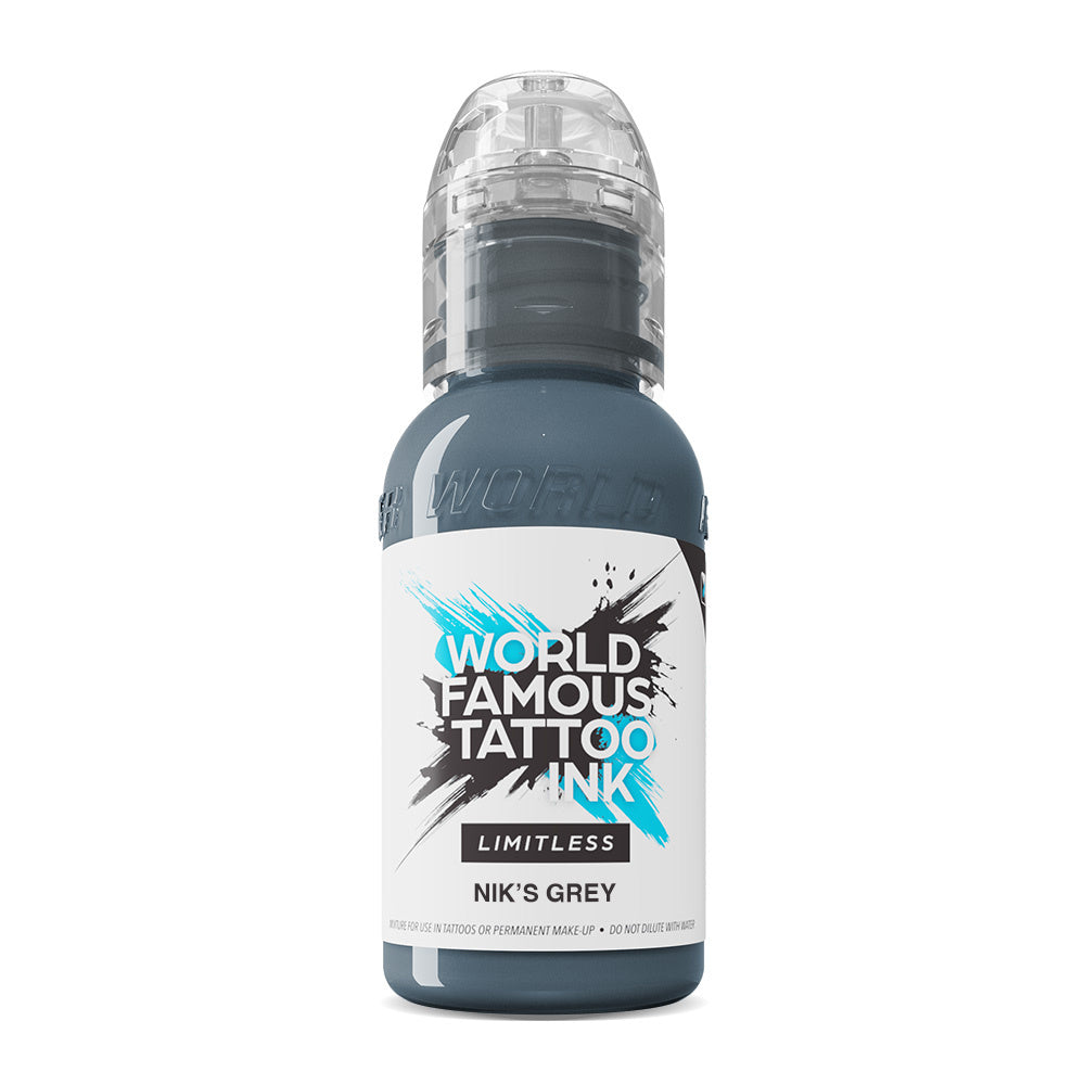 Image of World Famous Limitless Tattoo Ink - Nik´s Grey  - 30 ml